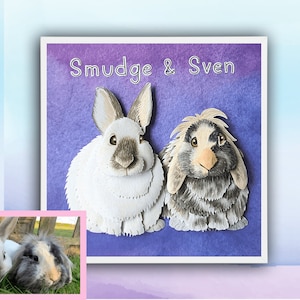 rabbit pet portrait