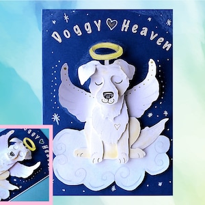 Cane Mi dispiace per la perdita del tuo cane domestico Carta acquerello A5 Ricordo commemorativo