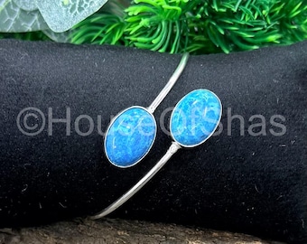 Turquoise Bracelet, 925 Sterling Silver Plated, Natural Gemstone Jewelry, Fine jewelry, Silver Bracelet, Birthstone Bracelet