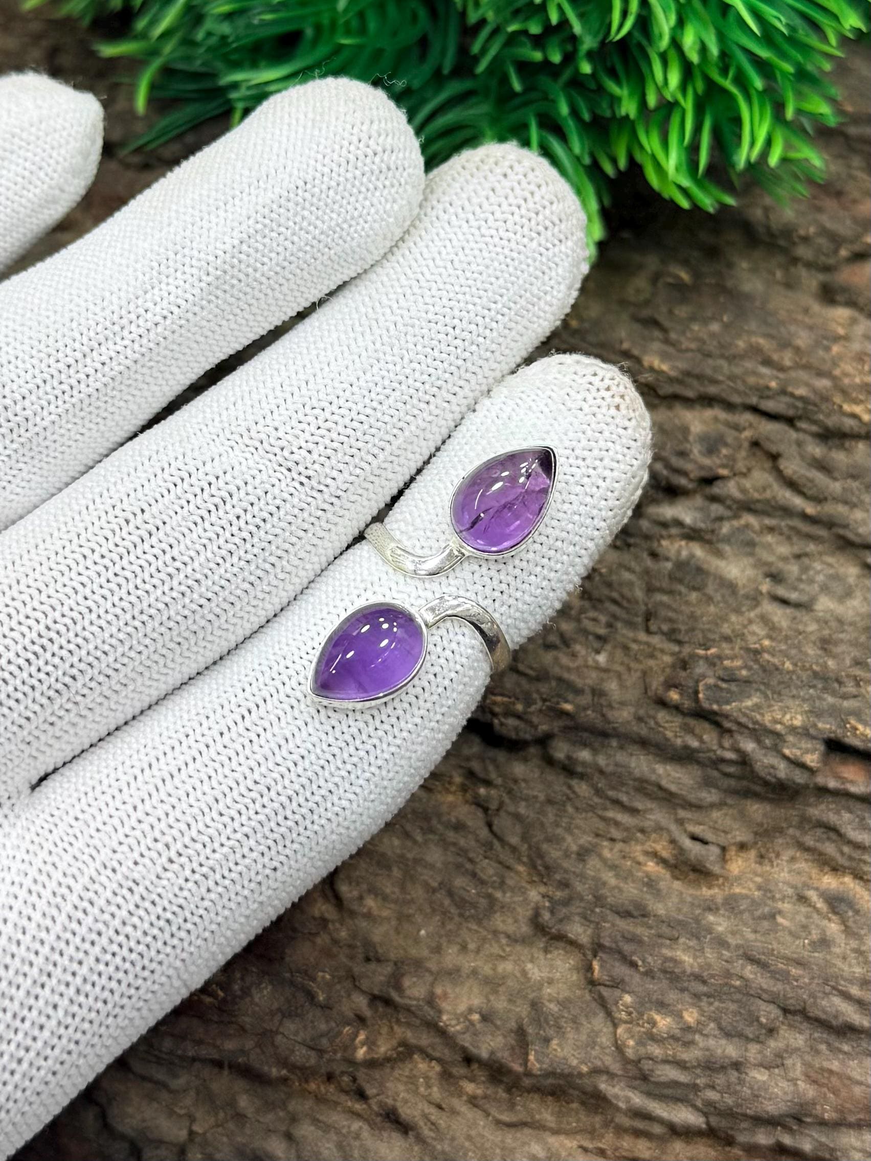Amethyst ring - Etsy 日本