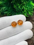 Baltic Amber Stud Earrings | Pearl Jewelry | 925 Sterling Silver Plated | Amber Earrings | Gemstone Jewelry | Silver Studs product logo