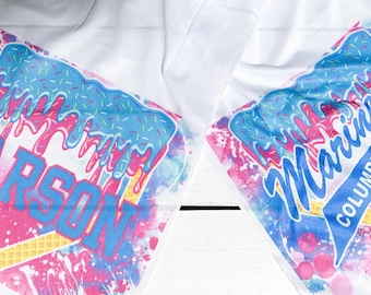 Custom ice cream drip cooling towels