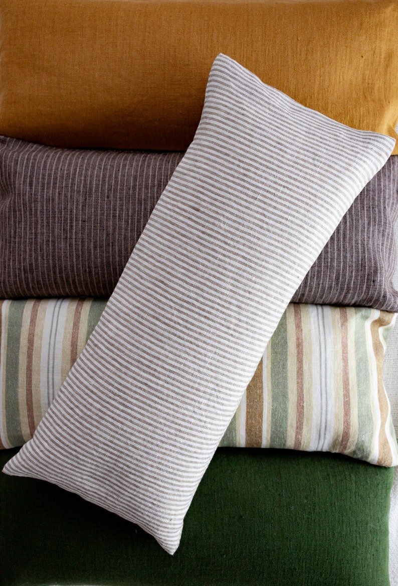 Buckwheat pillow with undyed cotton inside cover-adjustable neck support, Small-Japanese bolster pillow image 9
