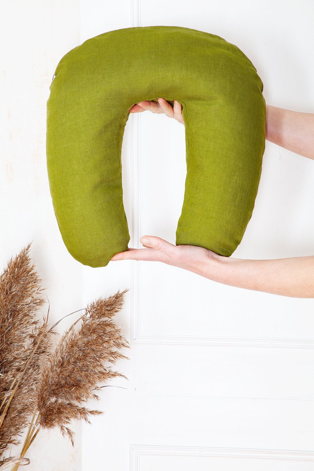 Buckwheat Pillow, U Shaped Neck Pillow, Travel Pillow, Organic Neck
