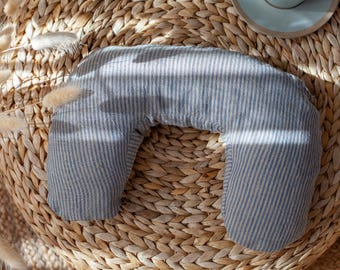 Linen Neck Pillow Cover: Travel Pillow Case, Unfilled
