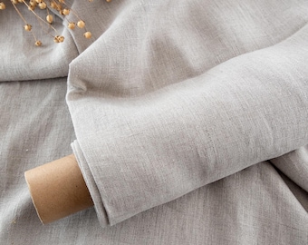 Natural Linen Fabric by the Yard | 210 GSM European Flax | Soft Washed | OEKO-TEX®