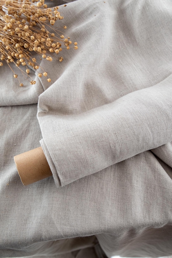 dress weight linen fabric Marie Heavy Linen Dress