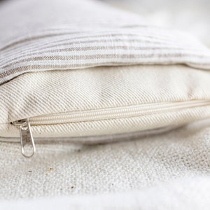 Buckwheat pillow with undyed cotton inside cover-adjustable neck support, Small-Japanese bolster pillow image 4