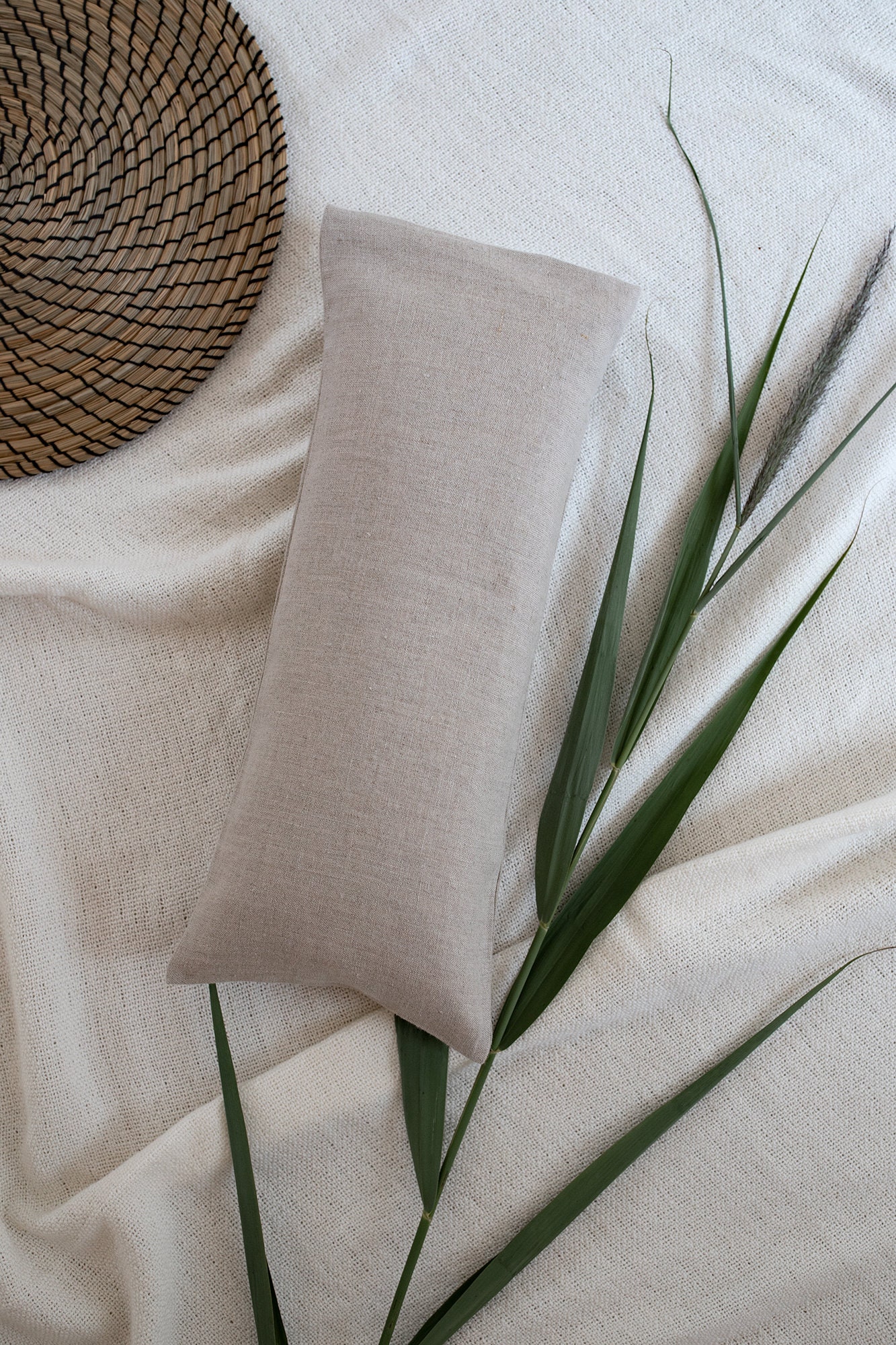 Buckwheat Half Bolster Pillow/massage Pillow/knee Ankle Lumbar Neck Half  Cylinder/linen Zippered Pillow Case/natural Eco-friendly Gift 