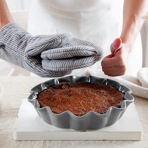 Juego de manoplas de lino para horno, manoplas de cocina a rayas, accesorios para hornear