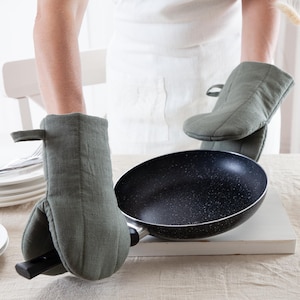 Manoplas de horno, Decoración de cocina, Juego de 2 manoplas de cocina,