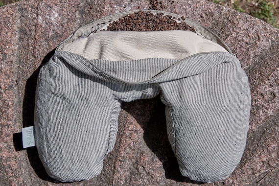 Neck Pillow Travel Pillow Buckwheat Neck Support Neck Pain Etsy