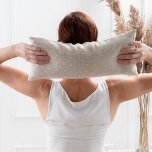 Almohada para el cuello - Almohada de viaje pequeña, almohada de trigo sarraceno