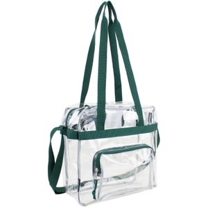 Eastsport Clear Stadium Approved Tote, 12 by 5 by 12 Inches