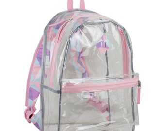 small clear bookbag