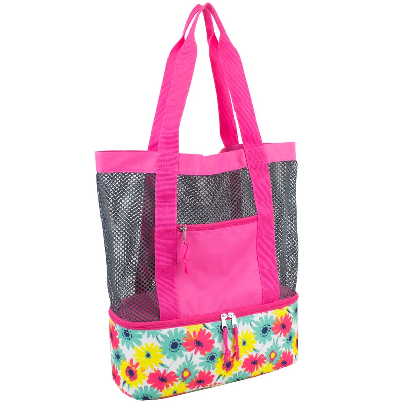 Eastsport Mesh Tote Insulated Cooler Beach Bag Etsy
