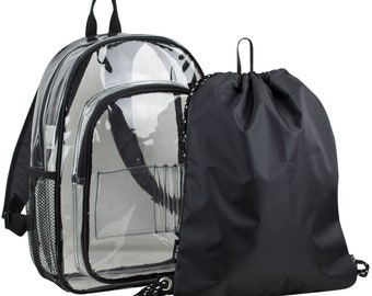 FUEL Clear Backpack and Cinch Sling Bundle Set