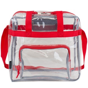 Eastsport Clear Stadium Approved Tote, 12 by 5 by 12 Inches