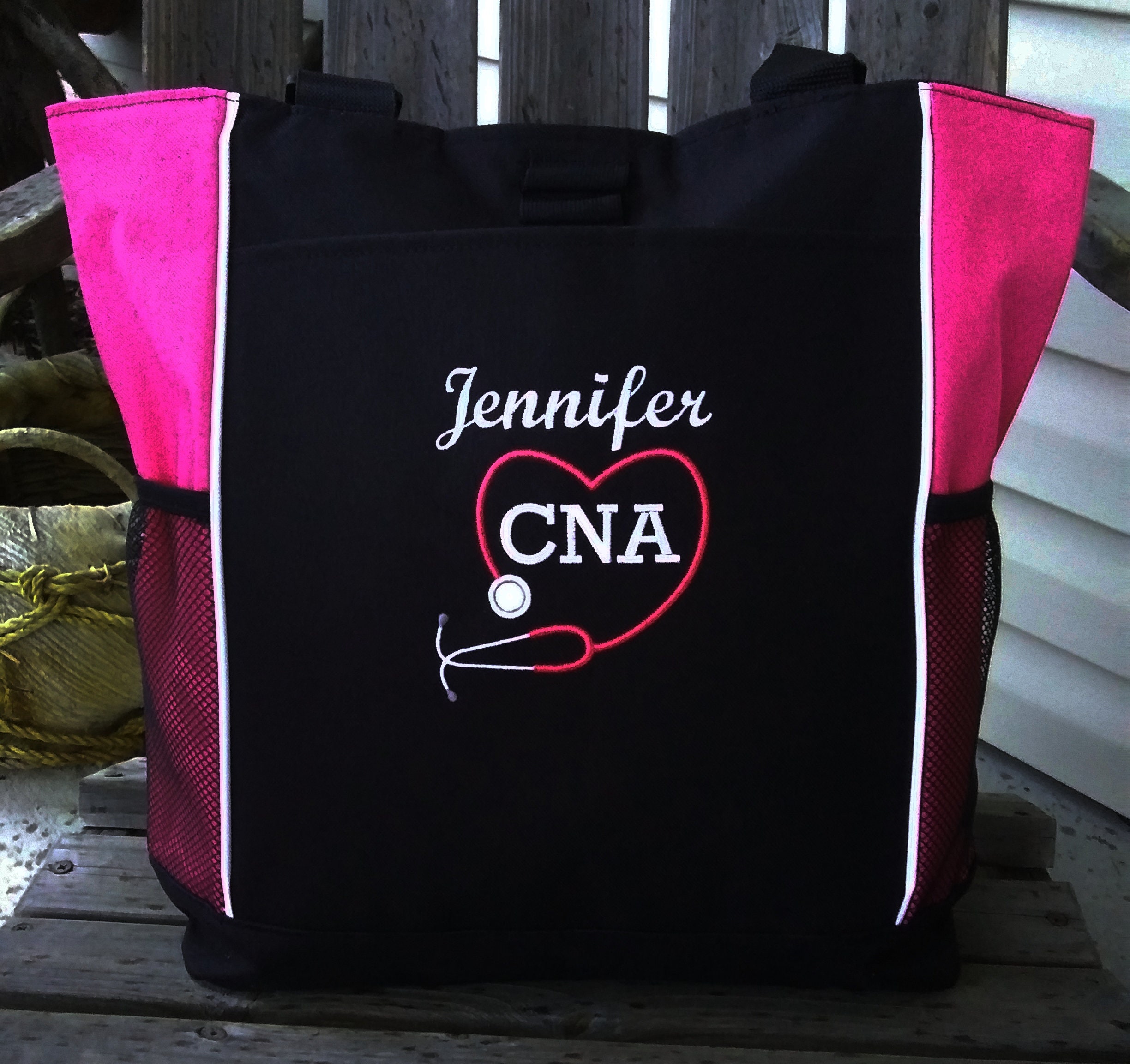 Personalized Monogrammed CNA Tote Bag Nurse Gift Nursing Etsy