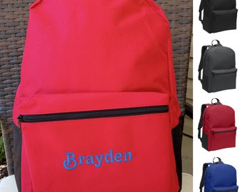 Personalized Backpack, Monogrammed Girls Backpack, Monogrammed Boys Backpack, Embroidered Book Bag Back To School Backpack Book Bag Backpack