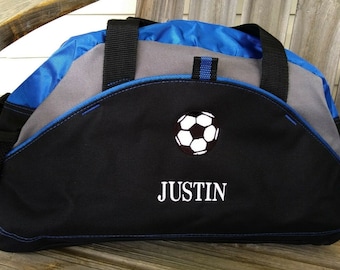 Personalized Kids Soccer Duffel Bag Sports Bag Personalized Youth Soccer Duffel Bag Boys Mens Monogrammed Duffel Bag Gym Bag