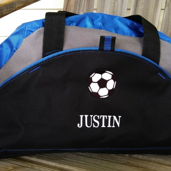 Personalized Kids Soccer Duffel Bag Sports Bag Personalized Youth Soccer Duffel Bag Boys Mens Monogrammed Duffel Bag Gym Bag