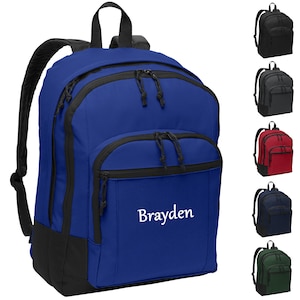 Personalized Backpack, Monogrammed Girls Backpack, Monogrammed Boys Backpack, Embroidered Book Bag Back To School Backpack Book Bag Backpack