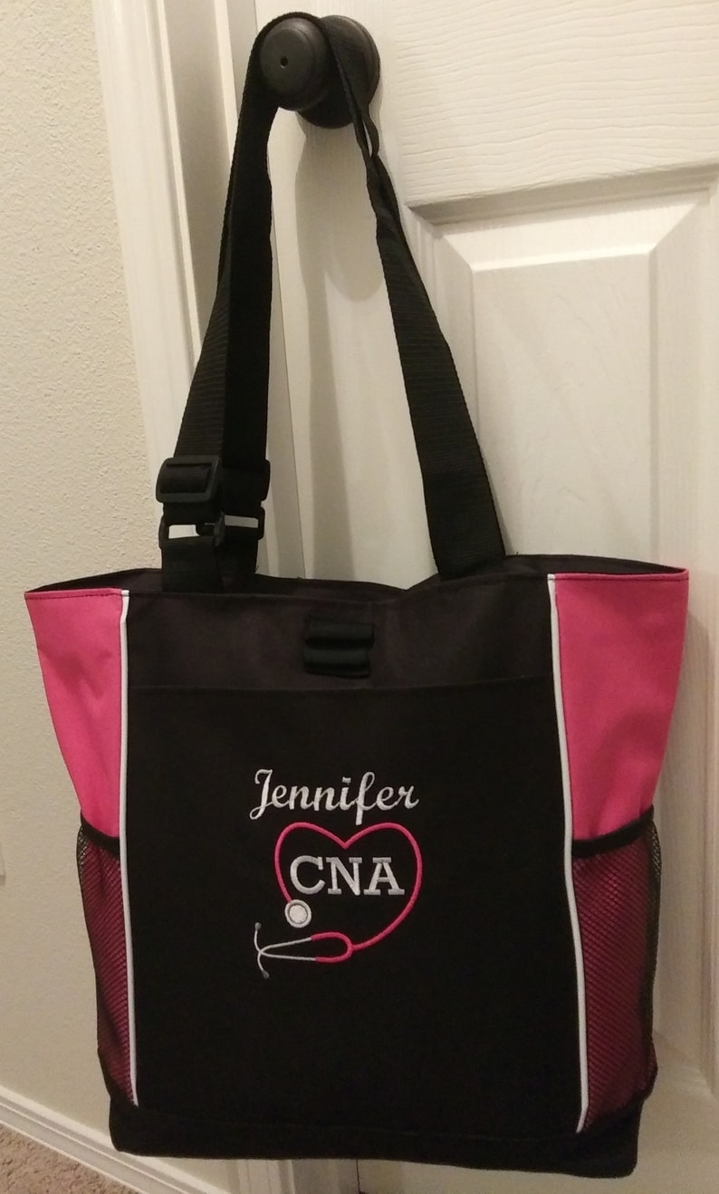 Personalized Monogrammed CNA Tote Bag Nurse Gift Nursing Etsy