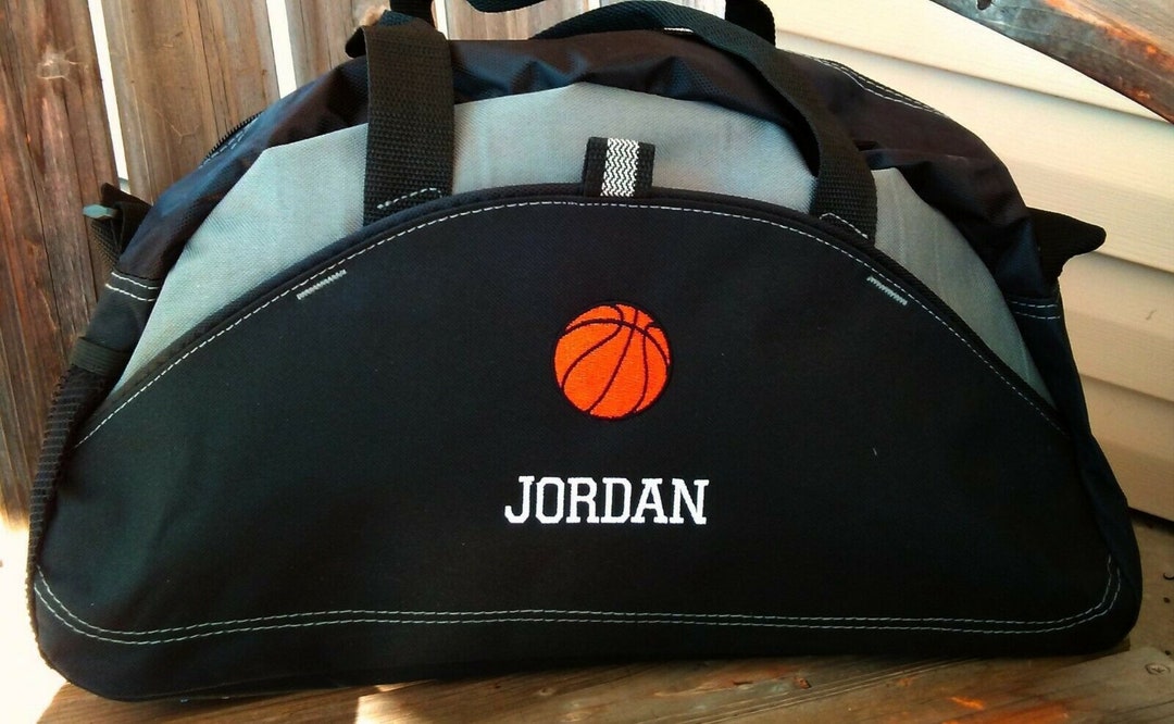 Personalized Basketball Duffel Bag Sports Bag Kids Duffle Bag Boys Mens Monogrammed Duffel Bag
