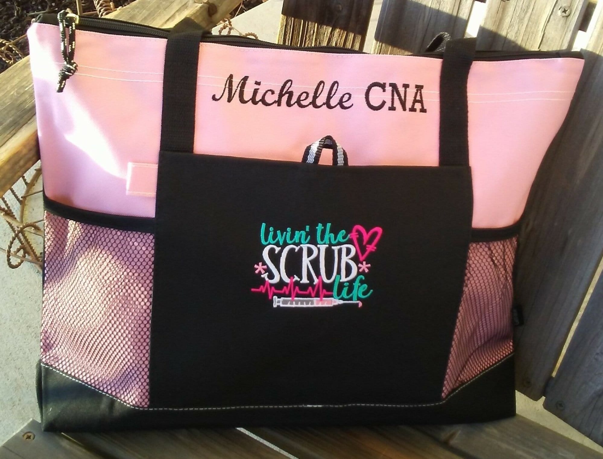 Personalized Scrub Nurse Scrub Life Tote Bag CNA Tote Bag Etsy