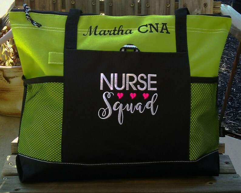Personalized Monogrammed CNA Tote Bag Nurse Nursing Gift RN Etsy