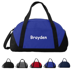 Personalized Duffle Bags for Kids - Canvas - Solid Colors