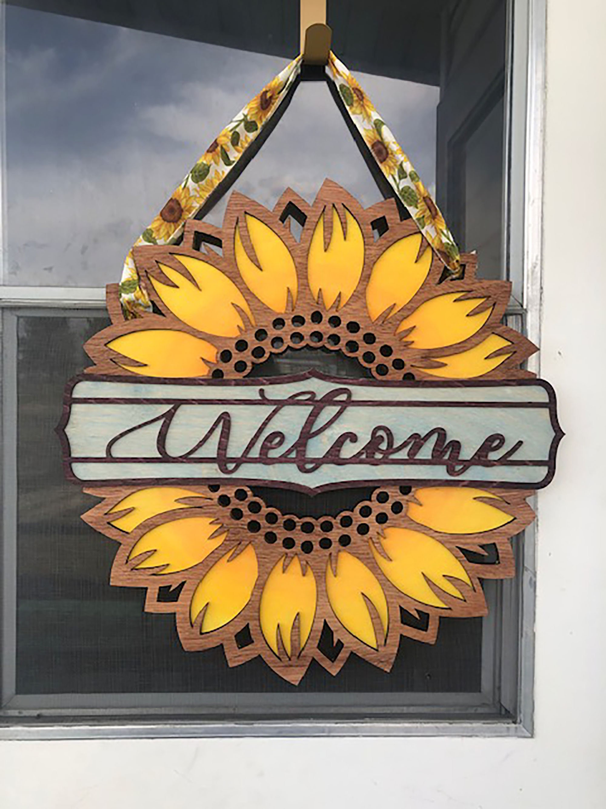 Art Kits for Adults Sunflower Painting Sunflower Door Wreath Door