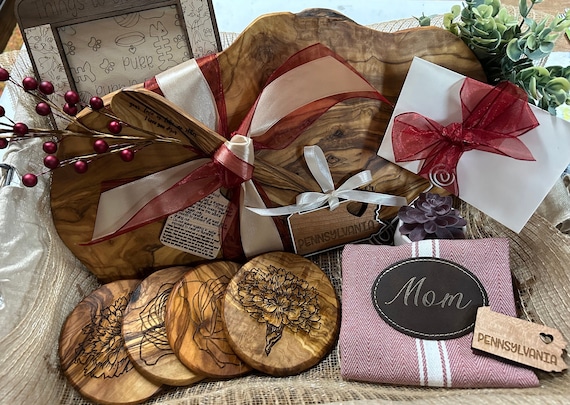 Personalized Housewarming Gift Basket | Real Estate Charcuterie Boards | Closing Gifts | Custom Boards and Coasters