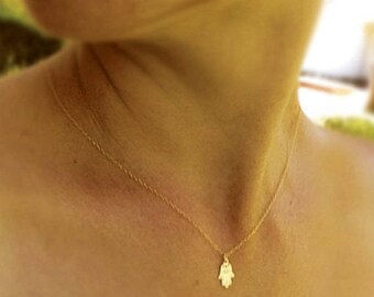 Sunset Hamsa Necklace main image 1