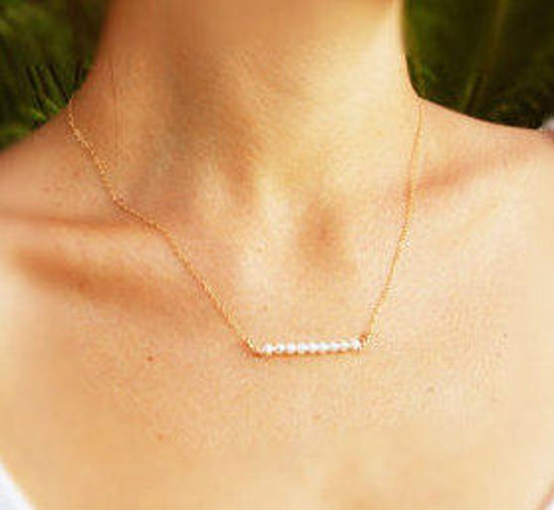 Pearl Bar Necklace