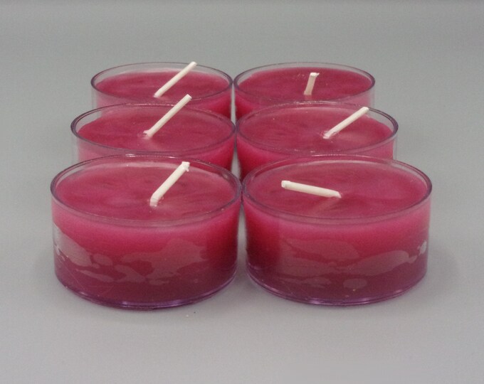 Apple Harvest Tea Lights Set of Six Apple Scent Fall Scent Holiday Scent Strong Scent