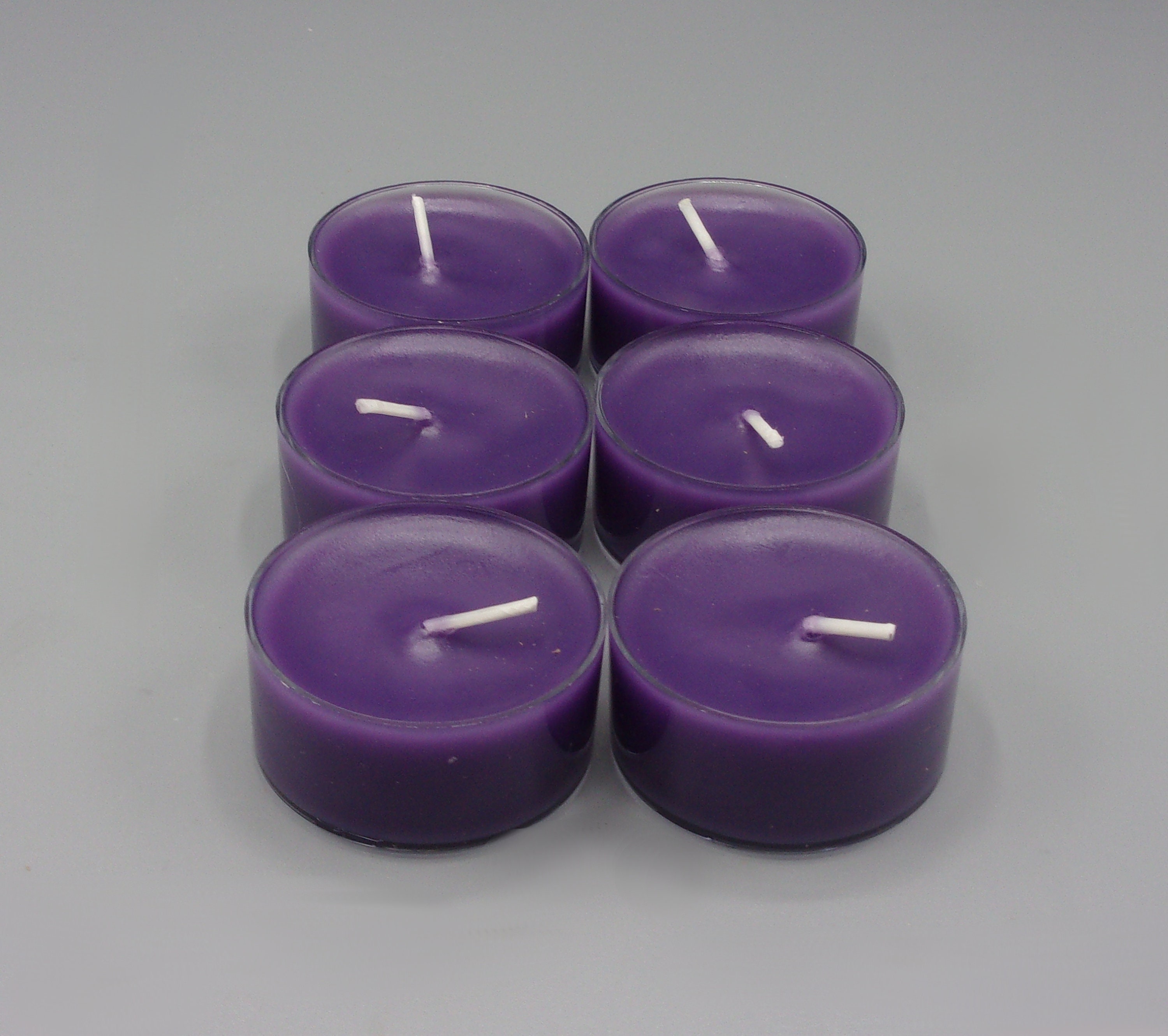 Unscented Tea Lights/ Purple/ Set of Six/ Prayer Candles/ Etsy