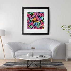 Butterfly | Square Printable Digital Art Print | Graphic Colorful Art Print Download