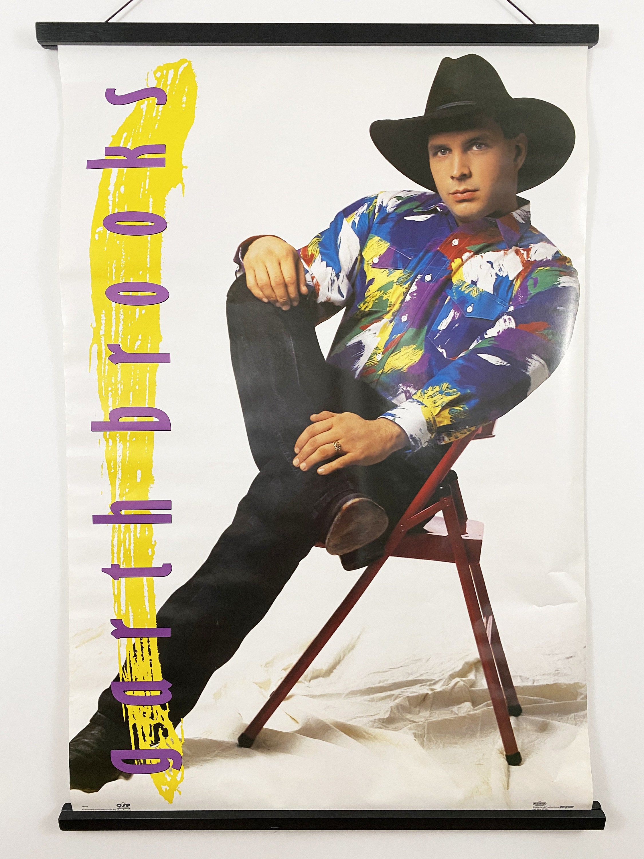 CLIPPINGS PAGE GARTH BROOKS COUNTRY MUSIC USA VINTAGE PRINT ADVERT 