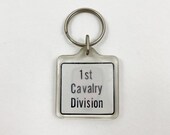 Vintage 90s United States Army 1st Calvary Division Keychain