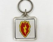 Vintage 90s United States Army 25th Infantry Division Keychain