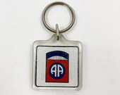 Vintage 90s United States Army 82nd Airborne Division Keychain