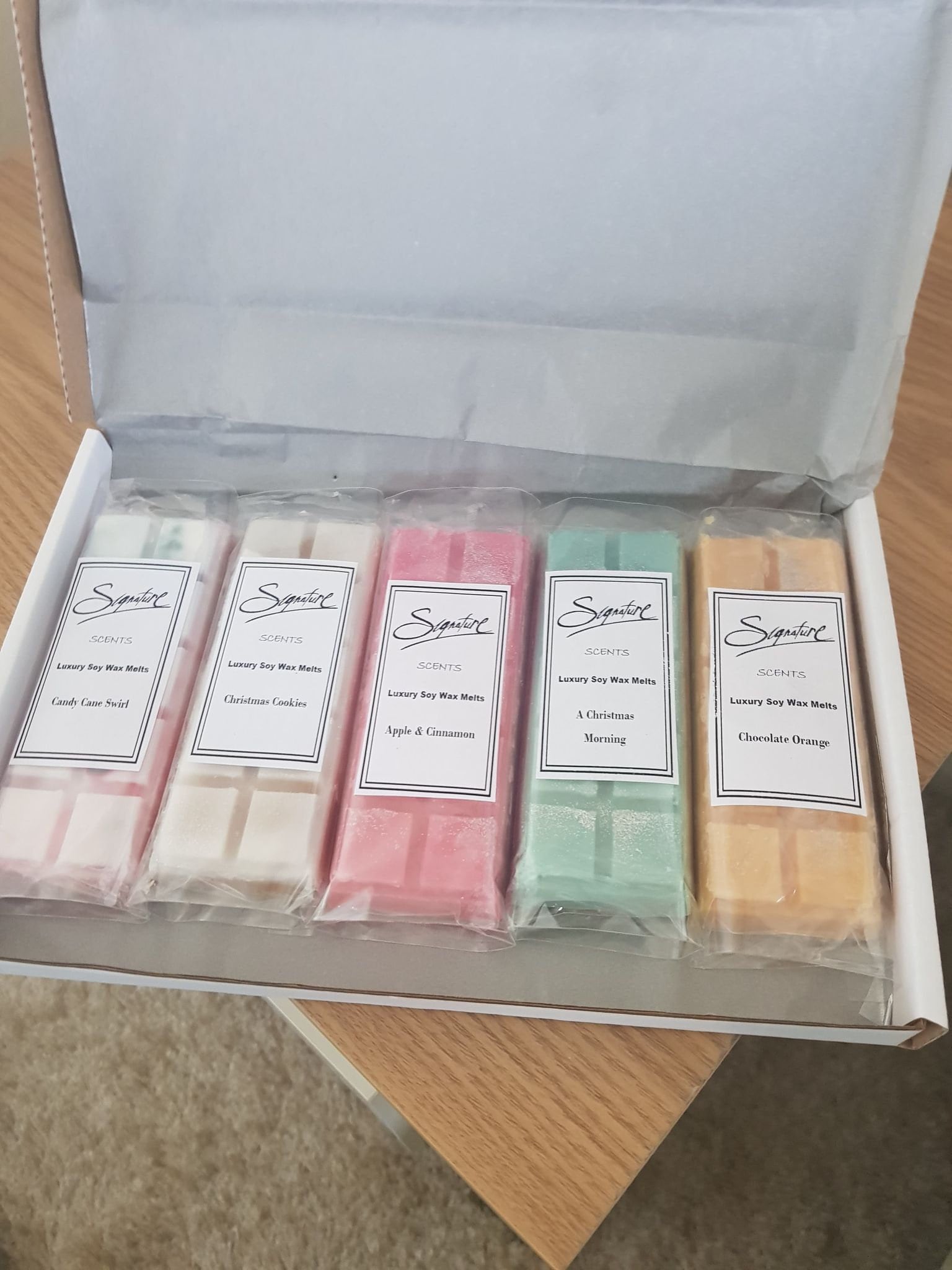 Luxury Soy Wax Melt Snap Bar Gift Box Christmas Etsy