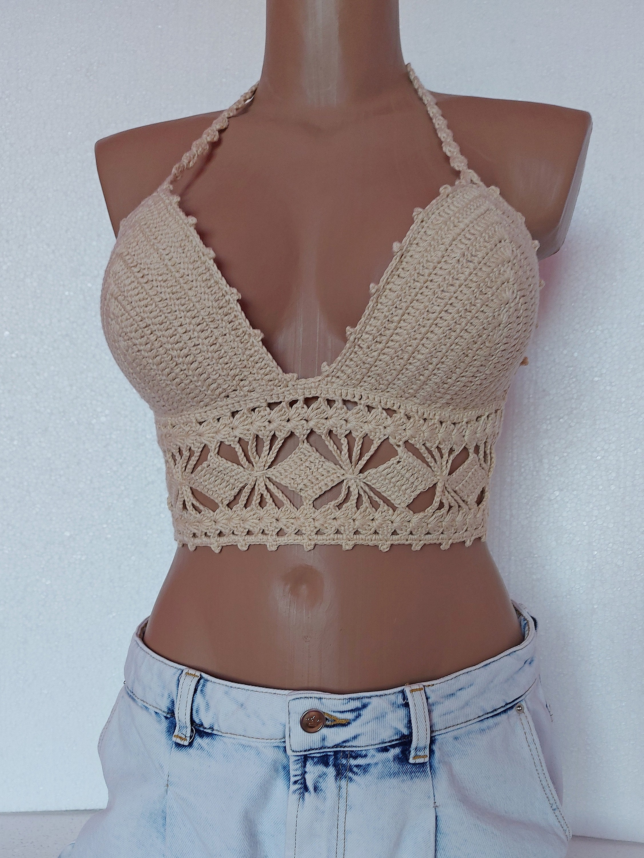 Buy Cream Bralette Online In India -  India