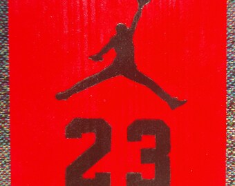 michael jordan 23 logo block etsy