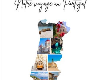 Portugal, Collage photos, 10 photos, A4