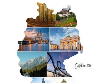 Allemagne, Collage 8 photos, A4