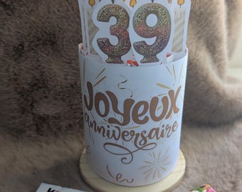 Banderoles imprimable pour Kinder Maxi/Duplo, Anniversaire or pour ami, collègues, famille, prêt à imprimer