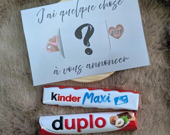 Annonce Grossesse 2027, Carte cadeau surprise, prêt à imprimer